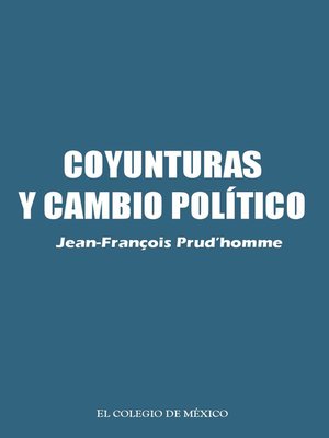 cover image of Coyunturas y cambio político